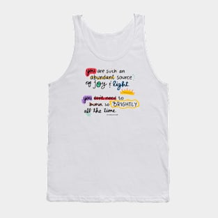 Source of joy & light Tank Top